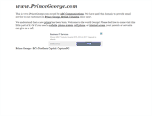 Tablet Screenshot of princegeorge.com